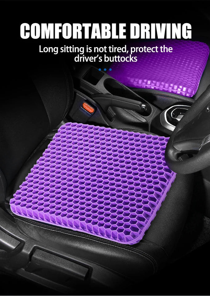 Gel Seat Cushion Summer Breathable Honeycomb Design For Pressure Relief Back Tailbone Pain - Home Office Wheelchair Chair Cars Aimak Store