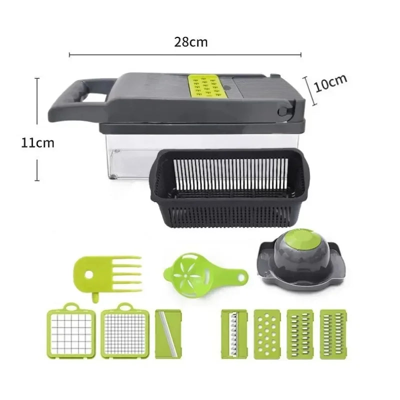 14/16 in 1 kitchen vegetable slicer, household multifunctional vegetable slicer, potato slicer, slicer, salad slicer, and slicer Aimak Store
