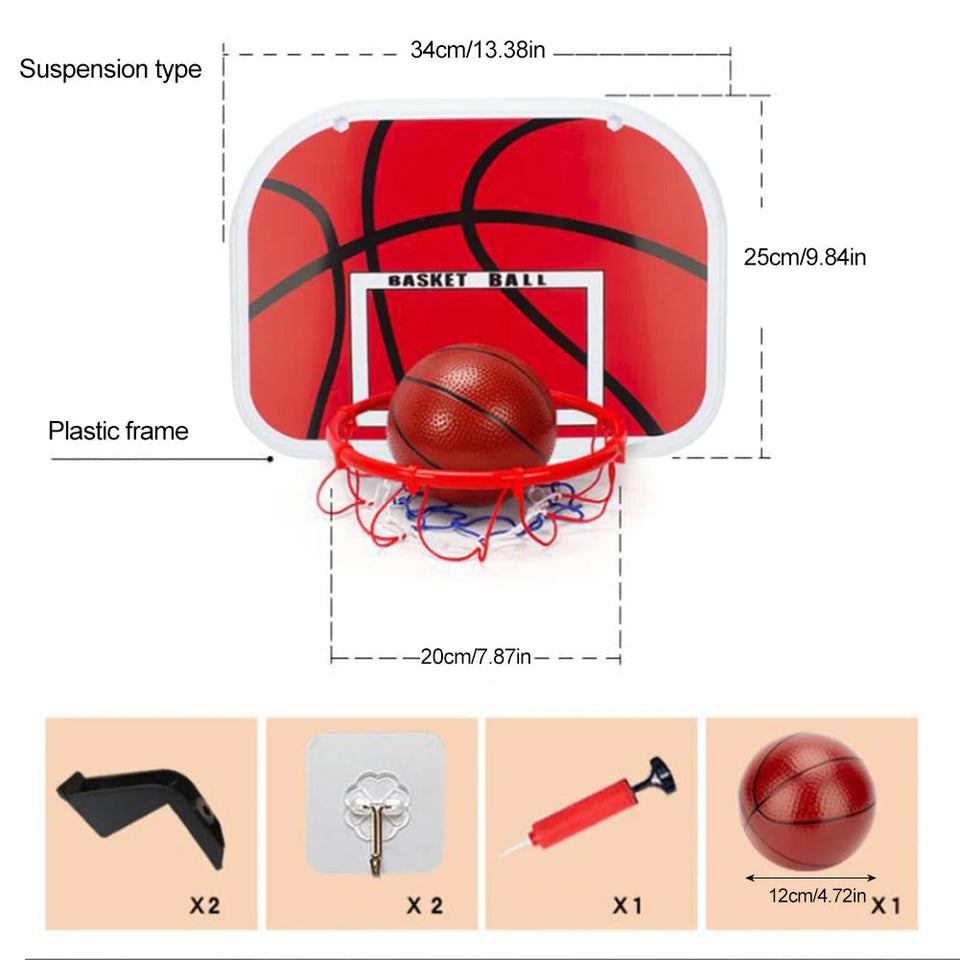 Kids Mini Basketball Hoop With Electronic Scoreboard Ball Sport Backboard Outdoor Indoor Excersise Accessory Funny Game Toys Aimak Store