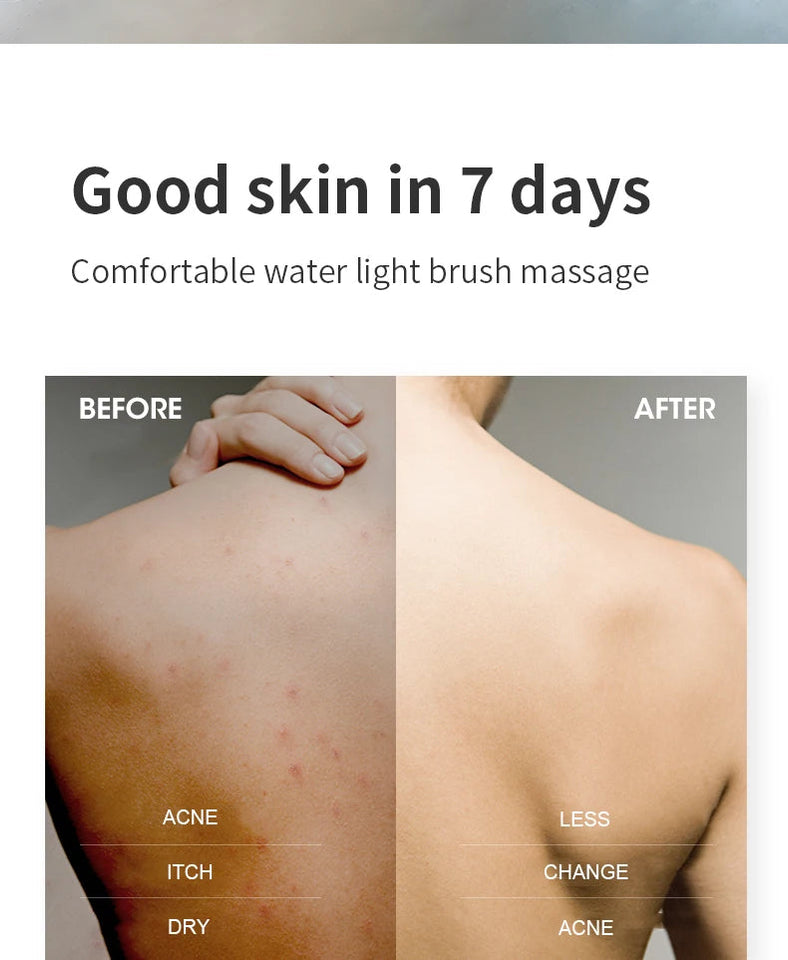 Multifunction Detachable Electric Bath Brush 5in1 Facial Cleansing Skin Grinding Back Rubbing Long Handle Massage Shower Brush Aimak Store