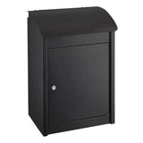 AJF Large Waterproof Outdoor Metal Mailbox Parcel Delivery Drop Box Wall Mount Home Garden Use Steel Newspaper Storage Post Lock Aimak Store