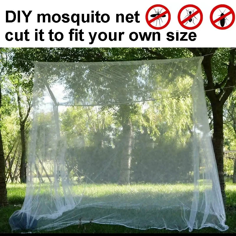 DIY Mosquito Net Black Camp Outdoor Hunt Garden Dormitory Tent Picnic Camping Cut Fit Size Mosquito Nets 2*3m 3*5/15m Netting Aimak Store