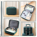 New 13-inch Travel Suitcase Small Carry Make-up Box Luggage Women Girl Mini Storage Handbag Lightweight Travel Case Boarding Bag Aimak Store