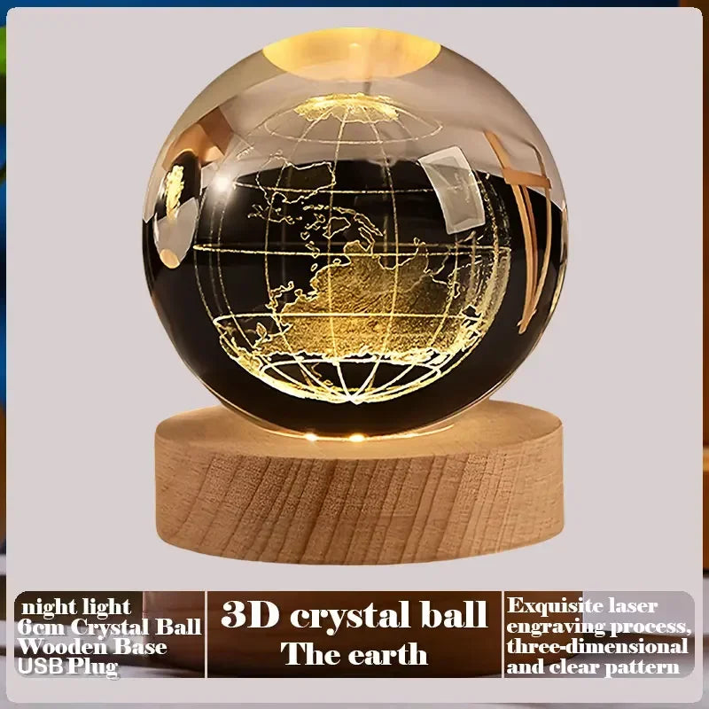 3D Crystal Ball Creative Valentine's Day Mother's Day Gift Rose Love Cloud Crystal Room Desktop Decoration Boy Girl Gifts Aimak Store