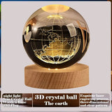 3D Crystal Ball Creative Valentine's Day Mother's Day Gift Rose Love Cloud Crystal Room Desktop Decoration Boy Girl Gifts Aimak Store