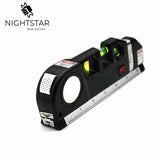 Laser Level Horizon Vertical Measure 8FT Aligner Standard and Metric Rulers Multipurpose Measure Level Laser Black Aimak Store