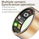 For Xiaomi Smart Ring Men Women, Body temperature, Heart Rate and Blood Oxygen Monitor, IP67 & 5ATM Waterproof, Multi-sport Mode Aimak Store