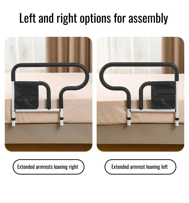 Bedside Guardrail for Elderly/Pregnant Women, Stainless Steel Bed Side Rail Protection Device, Adult Bed Handrail for Most Bed Aimak Store