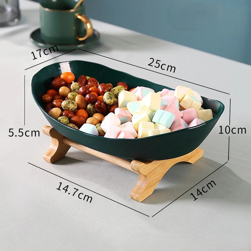 Internet Famous Fruit Tray Creative Modern Home Decoration Multilayer Nordic Style Luxury Snack Tray Aimak Store