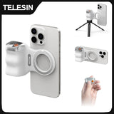 TELESIN Magnetic Phone Camera Shoot Hand Grip Phone Holder Shooting Aid Remote Control Handle for Iphone HUAWEI SAMSUNG Phone Aimak Store