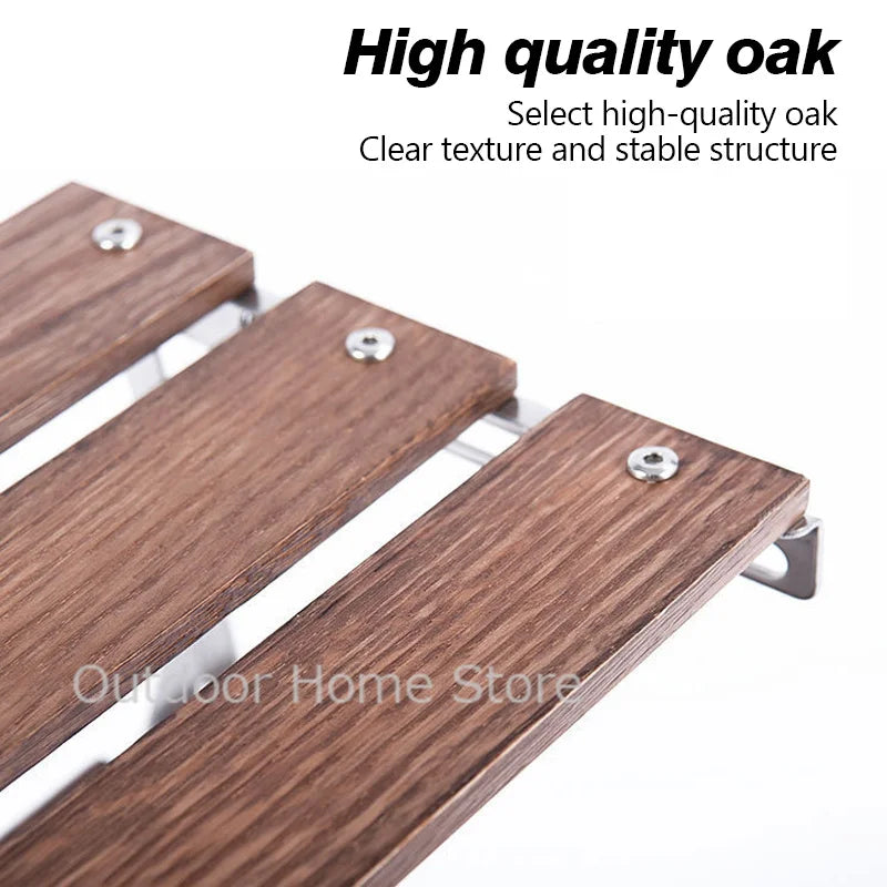 Camping Folding Shelf Outdoor Garden Wood Coffee Table Portable Lightweight Storage Rack Picnic Tourist Adjustable Shell Table Aimak Store