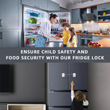 Safety lock Door and window,Fridge Lock,Traceless Adhesive No Drilling,Child Safety Cabinet Locks,for Fridge,Cabinet Locks, Draw Aimak Store