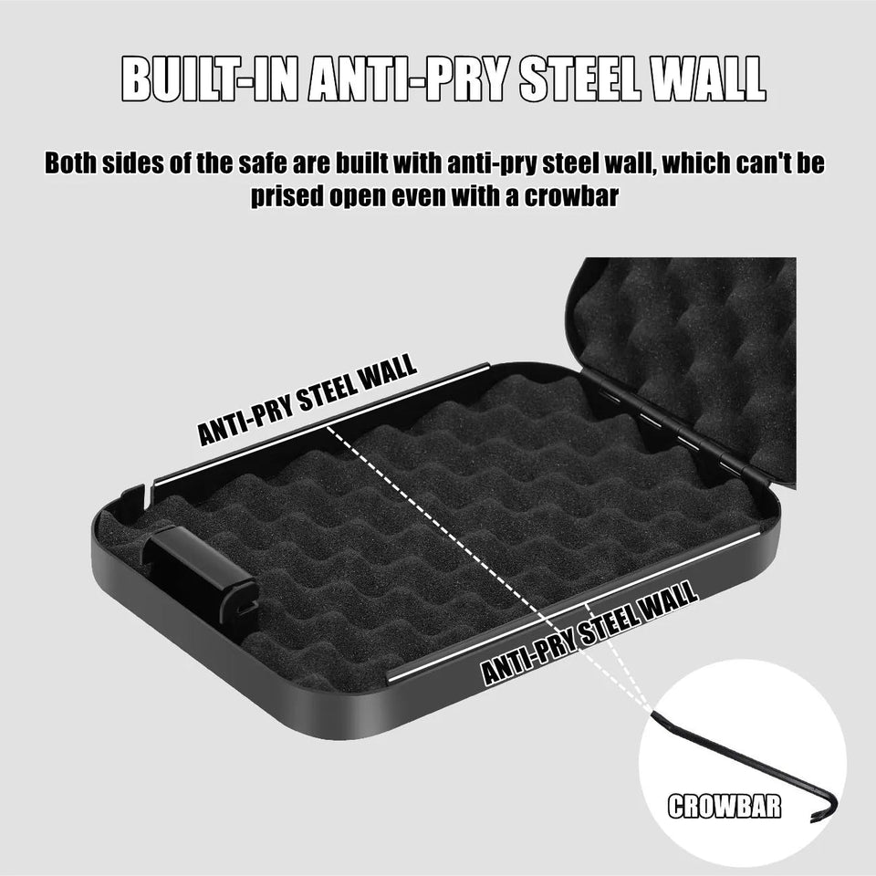 Dialing Wheel Password Gun Safes Weapon Case Pistol Safe Valuables Money Jewelry Storage Box Gunbox Security Pistol Strongbox Aimak Store