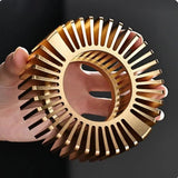 Gold Hollow Aluminum Alloy Teapot Warmer Coffee Pots Candle Base Heater Stove Household Glass Teapot Tea Stove Milk Warmer Stand Aimak Store