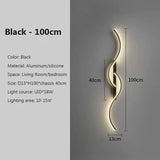 LED Wall Lamp 60/80/100CM Smart Remote Control Adjustable Color Temperature Brightness Bedroom Bedside Living Room Wall Sconces Aimak Store