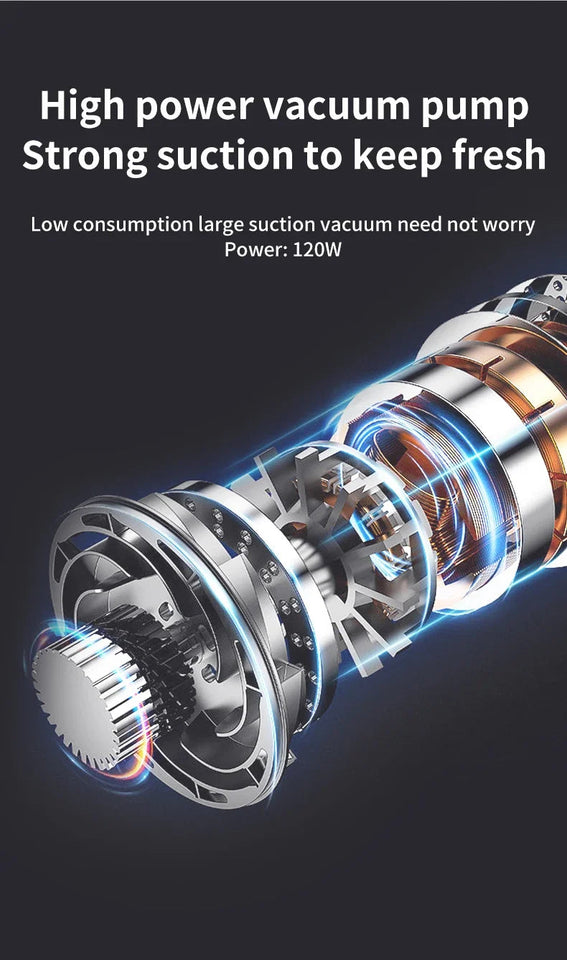 BIESUO Mini Wireless Fully Automatic Vacuum Sealing Machine Household Small Portable Food Packaging Plastic Sealing Machine Aimak Store