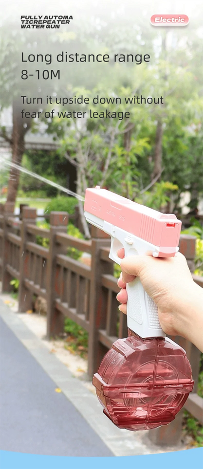 Electric Water Gun Automatic Squirt Toy Powerful Water Blaster Pistols Children Toys LED Light Pistol Summer Swimming Pool Party Aimak Store