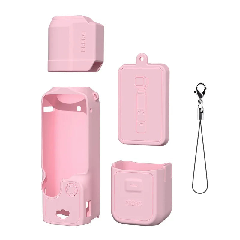 Case for DJI OSMO Pocket 3 Silicone Protective Cover Anti-Scratch Lens Cap Protector for Pocket3 Case Camera Shell Accessories Aimak Store