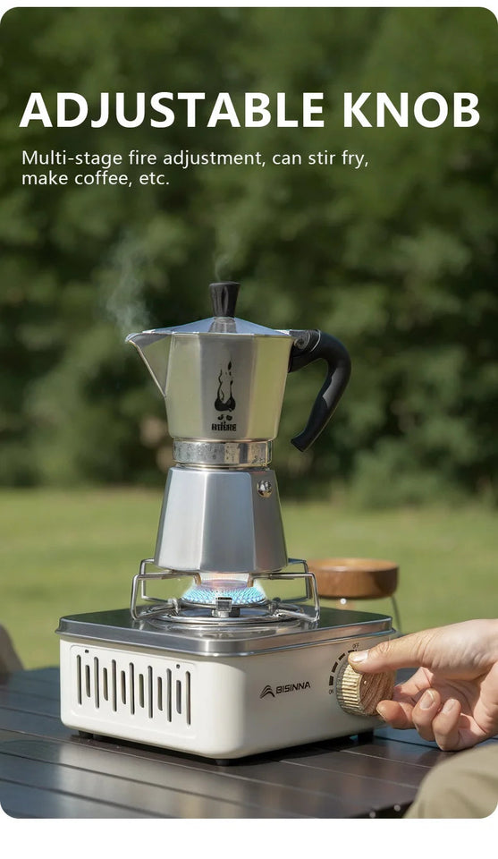 BISINNA Camping Gas Stove 2800W High Firepower Portable Cassette Furnace Outdoor Gas Burner Picnic Camp Aimak Store