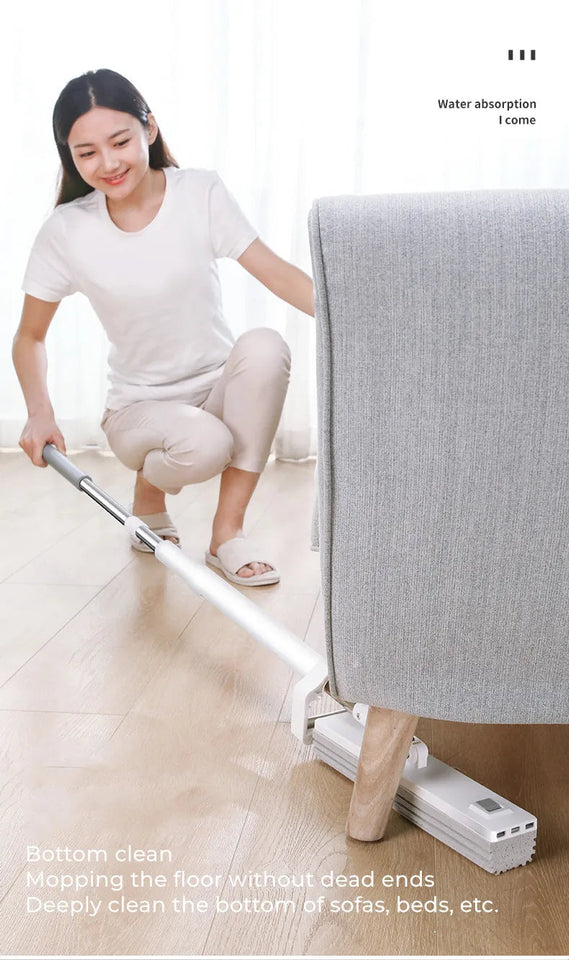 Hot Enlarged Floor Mop Hand Washing Free Lazy Mop Self-Wring Squeeze Household Automatic Dehydration Magic Flat Mops Cleaning Aimak Store