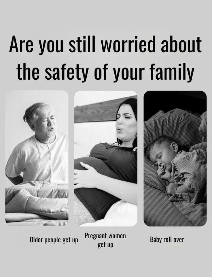 Bedside Guardrail for Elderly/Pregnant Women, Stainless Steel Bed Side Rail Protection Device, Adult Bed Handrail for Most Bed Aimak Store