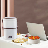 Electric Rice Cooker 220V Multi-functional Lunch Box Single/Double Layer Cooking Machine Food Steamer Food Storage Box EU Plug Aimak Store