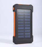 20000mah Portable Solar Power Bank Waterproof External Battery Backup Powerbank 20000 mah Phone Battery Charger LED Pover Ban Aimak Store