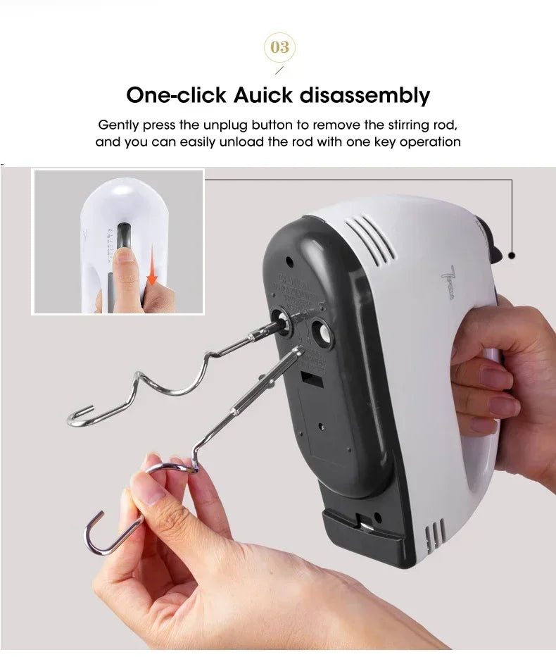 Handheld Electric Egg Beater Home Automatic Mixer Multifunctional Egg White Cream Dough Mixer Kitchen Cooking Egg Beater Aimak Store