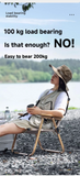 SUNNYFEEL Camping Kermit Chair Durable 200KG Load Bearing Portable Outdoor Folding Chair with 54cm Wide Seat for Hiking Fishing Aimak Store