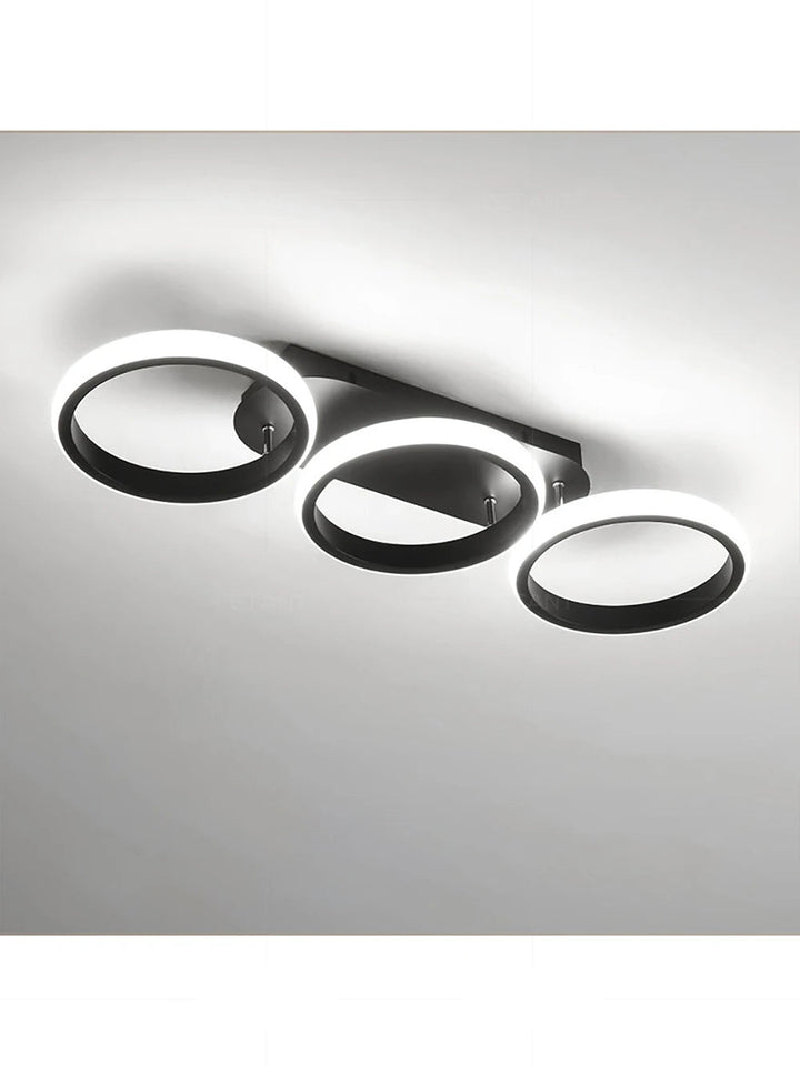 Square LED Ceiling Light Modern Black For Hallway Bedroom Checkroom Living Room Office Restaurant Staircase Lighting Fixtures Aimak Store