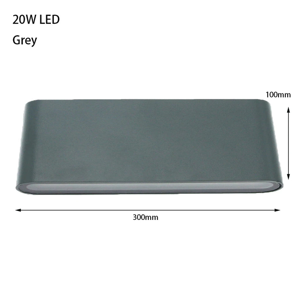 6W 12W 24W LED Outdoor Waterproof Wall Lamp Bedroom Living Room Balcony Wall Light Aluminum Exterior Wall Lamp Sconce Fixtures Aimak Store