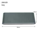 6W 12W 24W LED Outdoor Waterproof Wall Lamp Bedroom Living Room Balcony Wall Light Aluminum Exterior Wall Lamp Sconce Fixtures Aimak Store