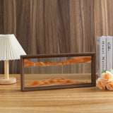 3D Sandscape Moving Sand Art Picture Wooden Frame Quicksand Liquid Hourglass Craft Flowing Sand Painting Office Home Decor Gifts Aimak Store