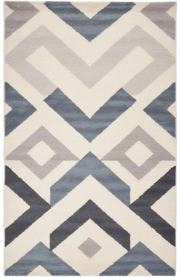 VIKAMA Nordic Patchwork Faux Wool Rug - Non-Slip, Easy Clean Living Room, Bedside, Sofa Mat for Home Decor, 50x80cm Aimak Store