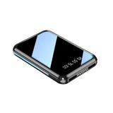 20000mAh Mini Power Bank Portable Charger Mirror Screen LED Digital Display Powerbank External Battery Pack Power Bank Poverbank Aimak Store