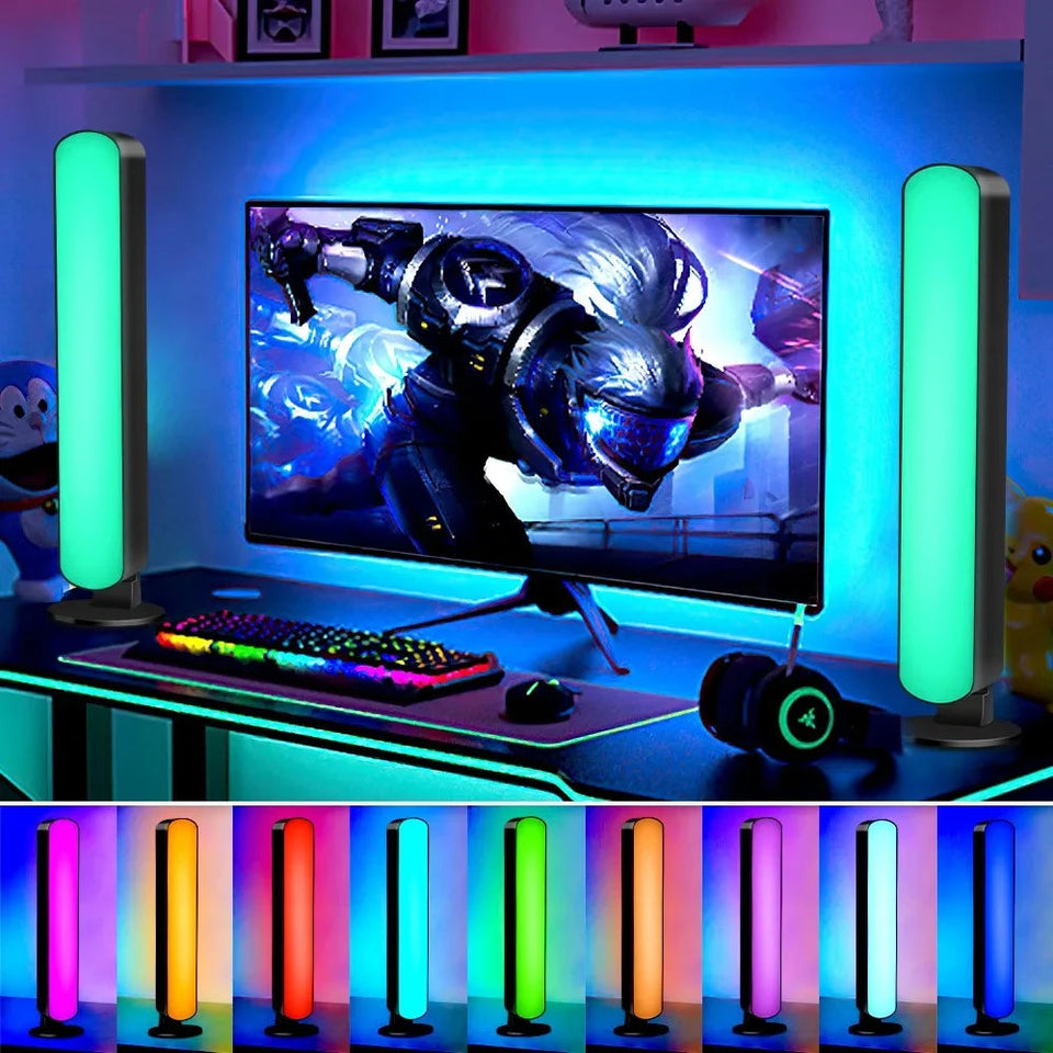 Smart LED Symphony Sound Control Pickup Light RGB Music Rhythm Ambient Lamp With App Control For TV Compute Gaming Desktop Decor Aimak Store