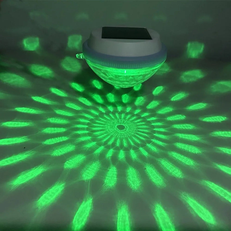 Vibrant Solar Powered Floating Lights Rechargeable Night Projection Underwater Glowing Lamp RGB Colors LED Pool Lights Swimming Aimak Store