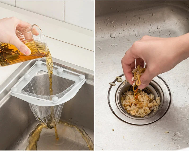 30PCS Suction Cup Sink Filter Screen Sink Organizer Kitchen Storage Bag Drain Rack Disposable Trash Bin Trash Can Garbage Cans Aimak Store