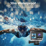 Ourlife MTR60 Pro 5K Action Camera 2 inch IPS Touch Screen 170° 30M Waterproof WiFi 5X Zoom Action Helmet Sports Camera With EIS Aimak Store