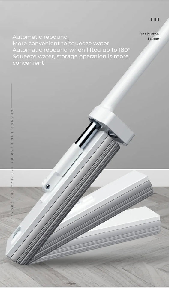 Hot Enlarged Floor Mop Hand Washing Free Lazy Mop Self-Wring Squeeze Household Automatic Dehydration Magic Flat Mops Cleaning Aimak Store
