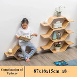 Bookcase Desk Shelf Display Storage Bedroom Furniture Multipurpose Organizer Cabinet Librero Wooden Room Bookshelf Home Living Aimak Store