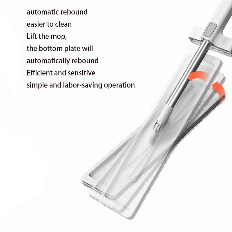 Lamgool Squeeze Mop Magic Flat Hands Free Washing Lazy Mops for House Floor Cleaning Household Cleaning Tools with Replaced Pads Aimak Store