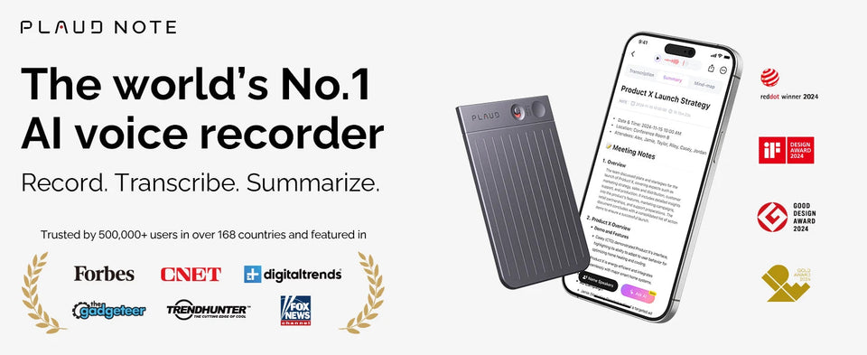 PLAUD NOTE AI Voice Recorder, AI Notetaking Device for Meetings, Lectures, Calls, AI Transcription & Summarization Aimak Store