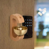 Brass Wind Chimes Wireless Doorbell Solid Wooden Doorbell Magnetic  Wireless Jingle Bell Entrance Door Bell Pendant Home Decor Aimak Store