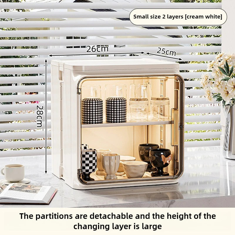 Dustproof Cup Storage Rack Desktop Tea Cup Holder Water Cups Holder Tea Set Storage Box Coffee Mug organizer Aimak Store