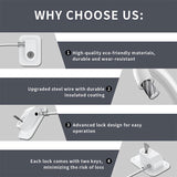 Safety lock Door and window,Fridge Lock,Traceless Adhesive No Drilling,Child Safety Cabinet Locks,for Fridge,Cabinet Locks, Draw Aimak Store