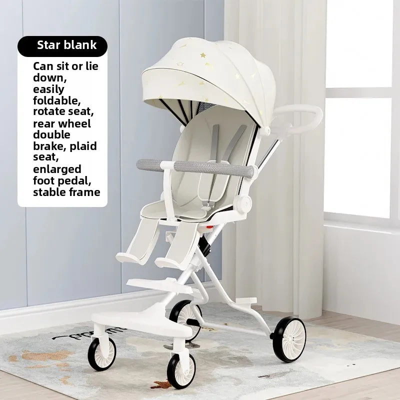 Ultra-light Foldable Baby Stroller Child High Viewpoint Sit-Lie Baby Pushchair Infant Pram Toddler Walker Kids Wheelbarrow Aimak Store