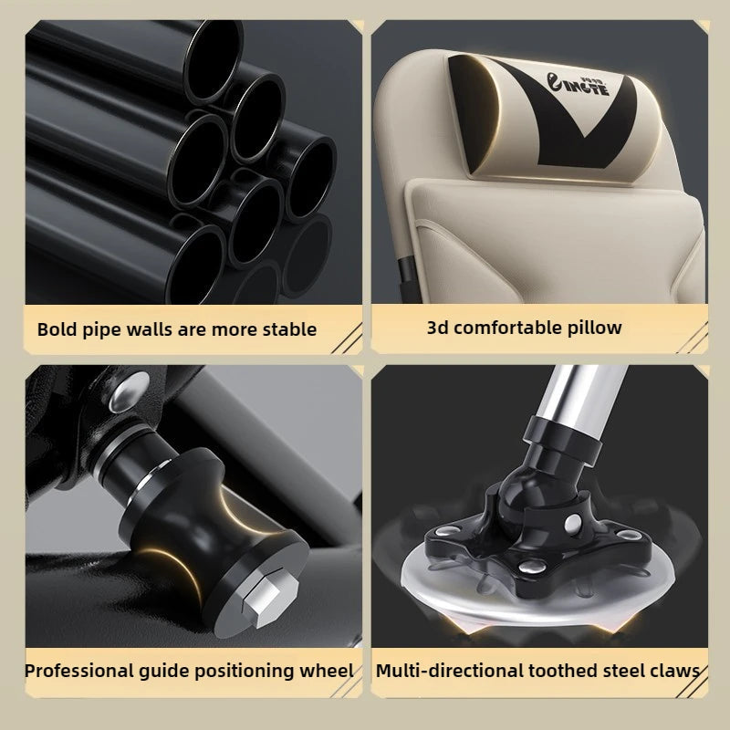 Ultralight European Folding Lounge Chair Fishing All-Terrain Portable Recliner Infinite Height Adjustment Ergo Wide Seat Comfort Aimak Store