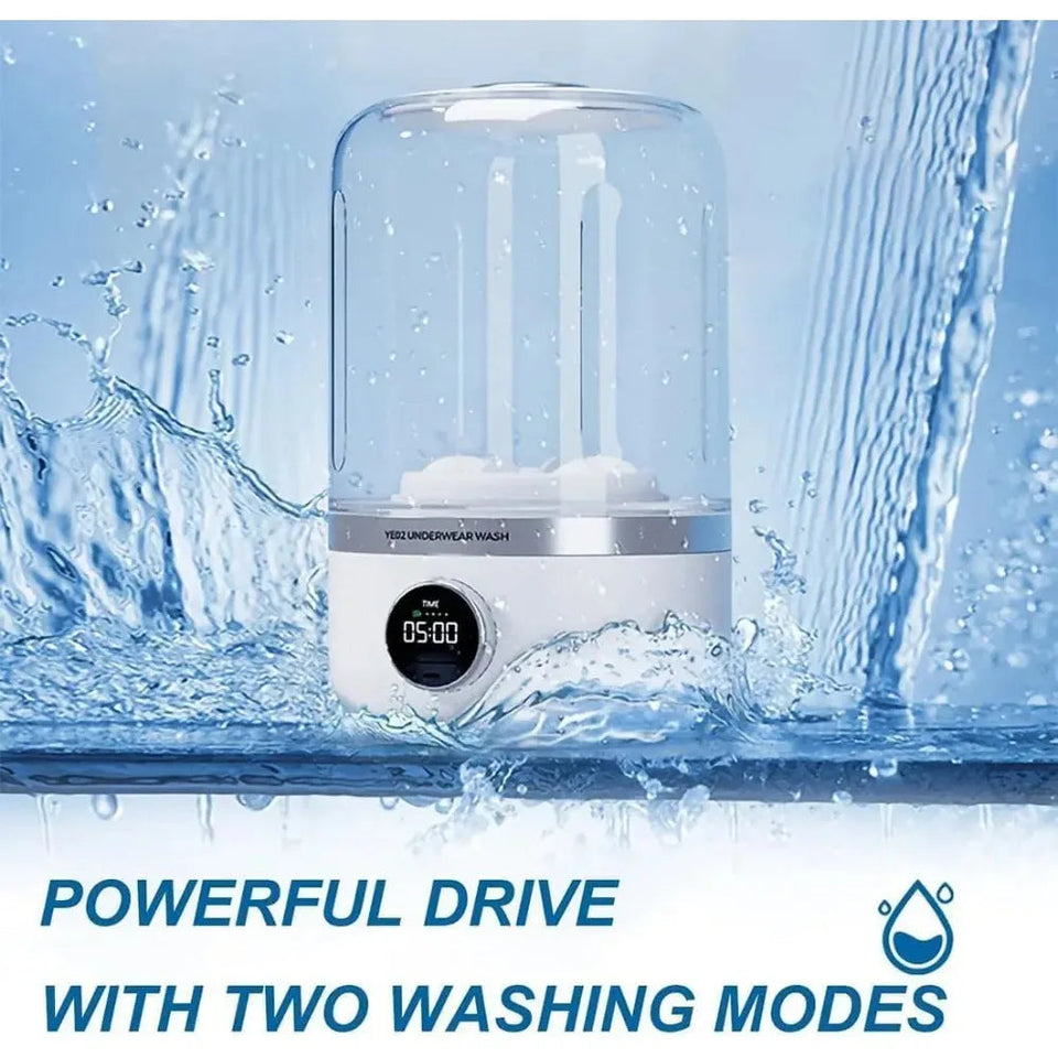 Wireless washing machine portable underwear cleaner 1L mini Socks Washing Machine Dehydratable Laundry Bucket Aimak Store