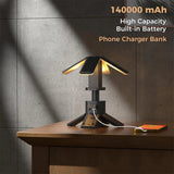 14000mAh Rechargeable Outdoor Hiking Fishing Tent Lamp 6000 LM Super Bright Magnetic Rotatable Telescopic LED RV Camping Lantern Aimak Store